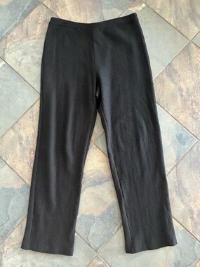 Eileen Fisher Black Wool Lounge Pants